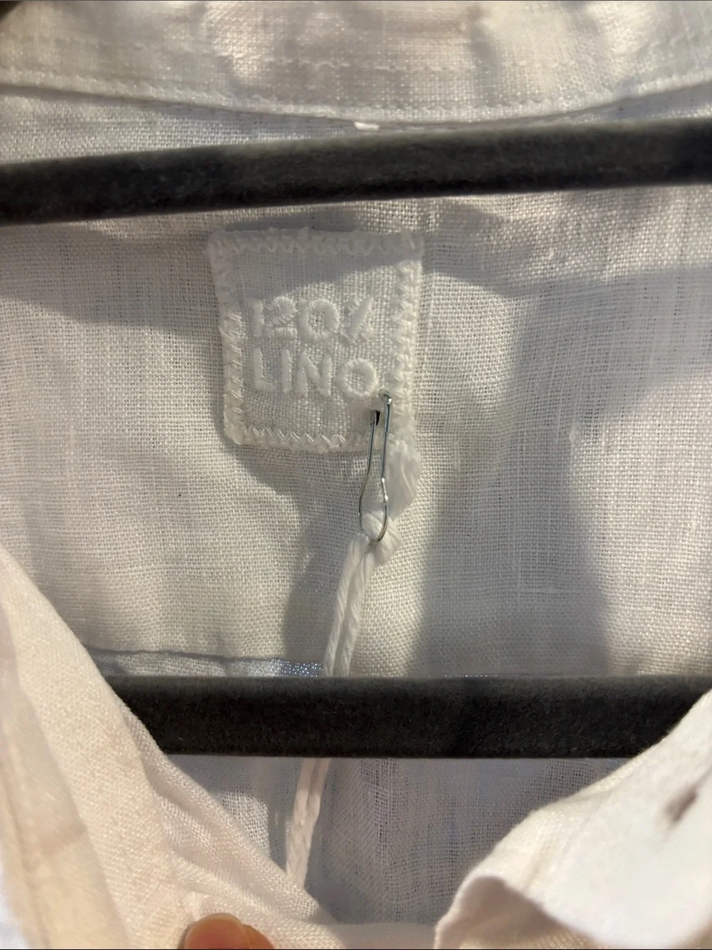 Men's 100% White Linen Button-Down Shirt NWT XL